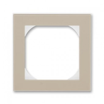 3901H-A05510 18  Rámeček jednonásobný s otvorem 55×55 mm, macchiato / bílá